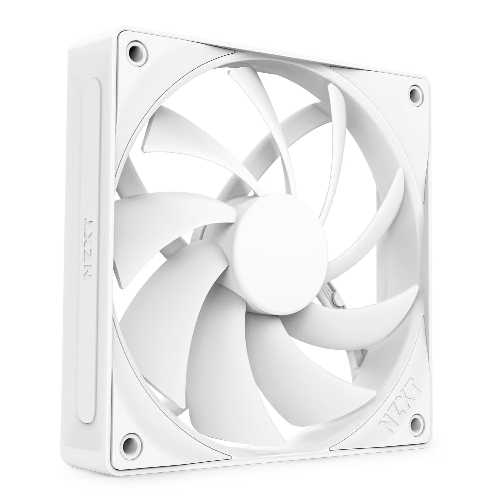 NZXT F120Q - 120mm Quiet Airflow Fans - Single - White