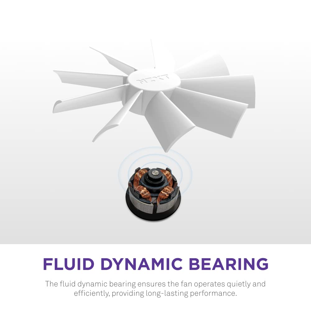 NZXT F120RGB Duo - 120mm Dual-Sided RGB Fan - Single Pack (White)