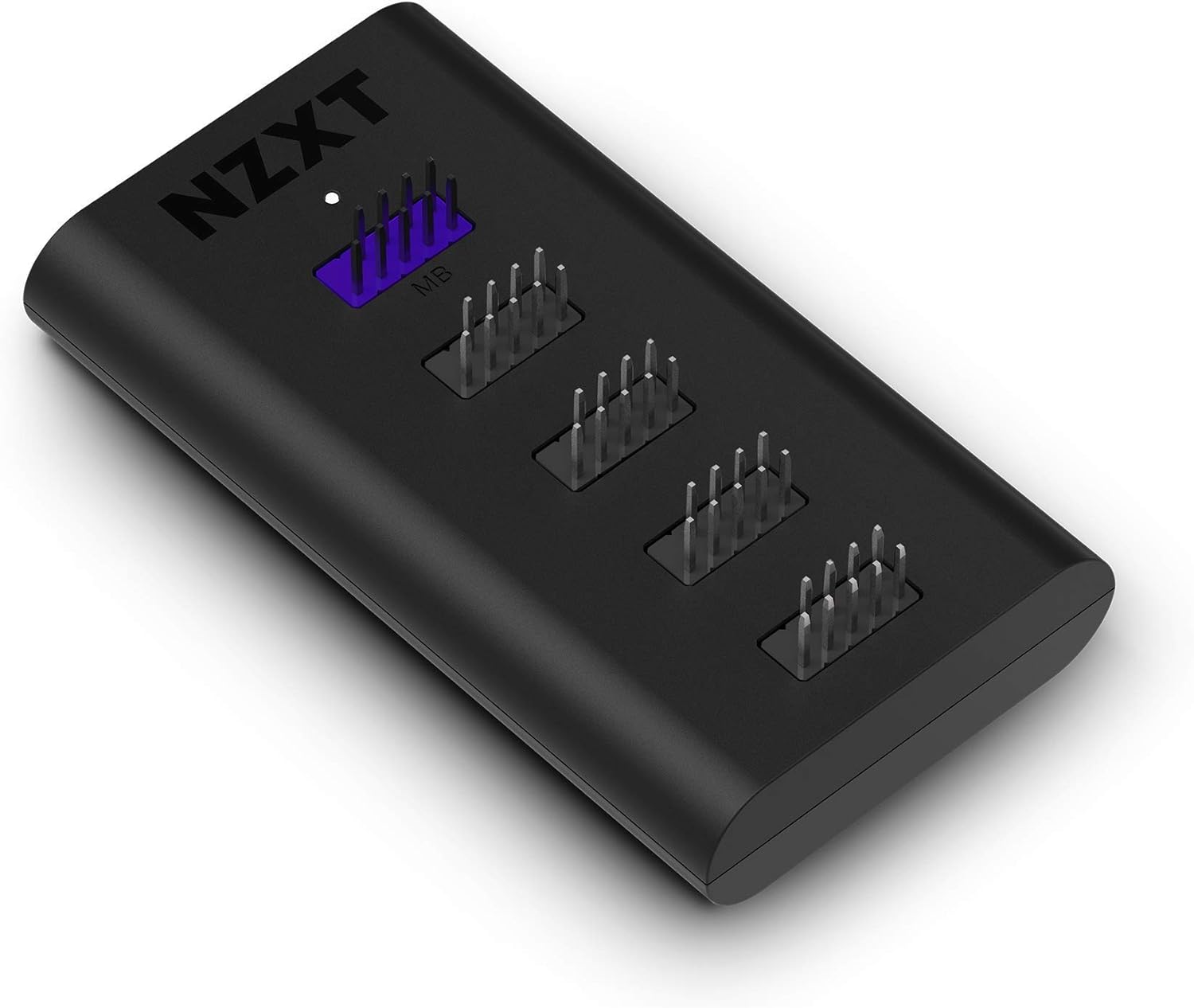 NZXT Internal USB Hub 3 - AC-IUSBH-M3 - 4 Internal USB 2.0 Ports - 3M Dual Lock Tapes - Magnetic Body - Plug and Play