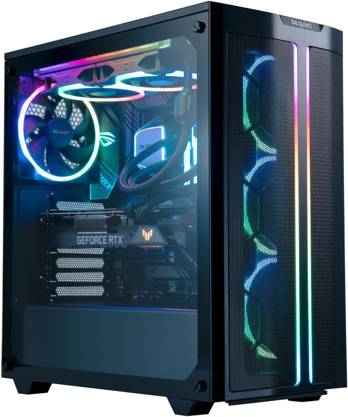 be quiet! Light Wings 140mm PWM High Speed Low Noise Premium ARGB Cooling Fan | 4-Pin | Ideal for Radiators and Heat Sinks | Black | BL075