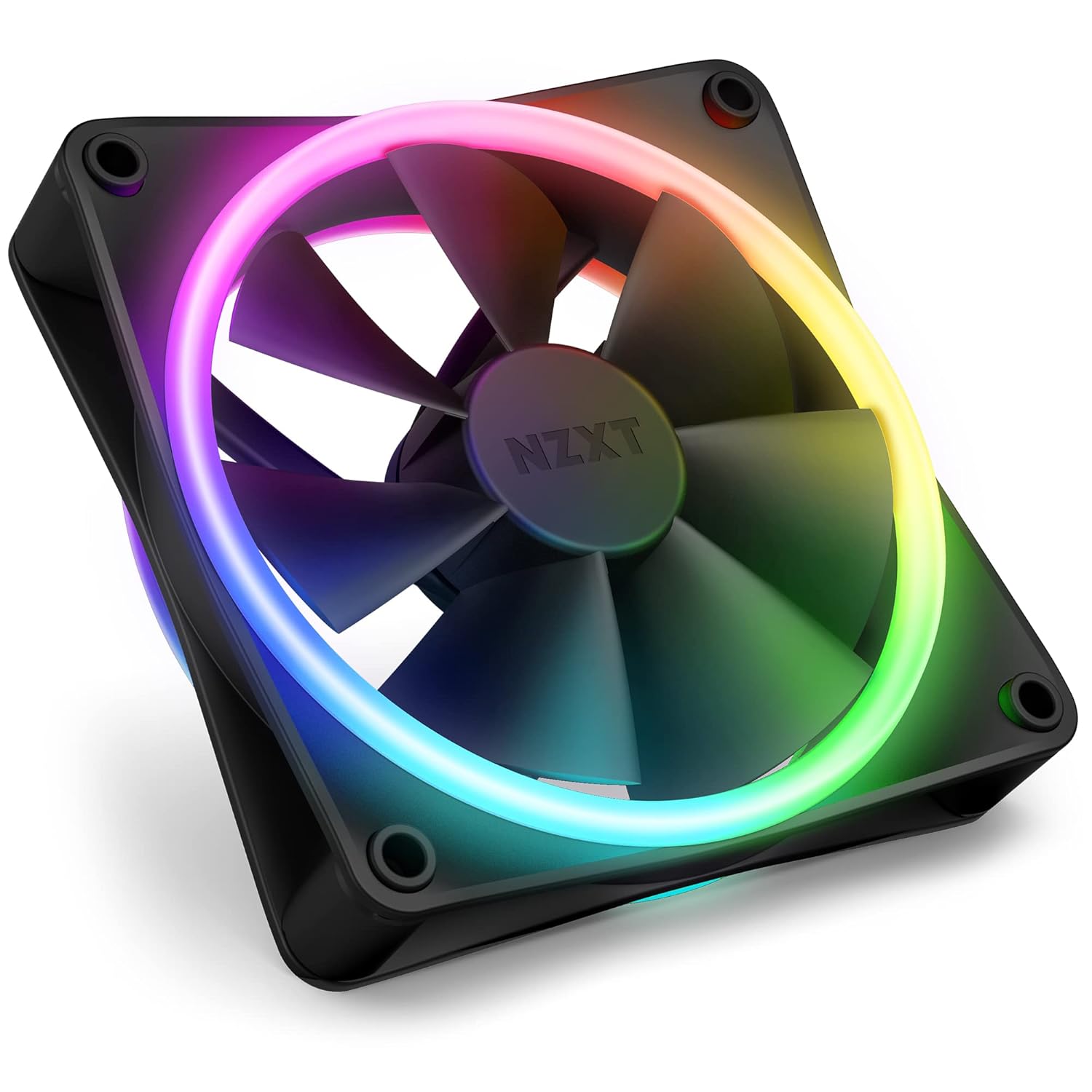 NZXT F120RGB Duo - 120mm Dual-Sided RGB Fan - Triple Pack (Black) w/RGB Controller