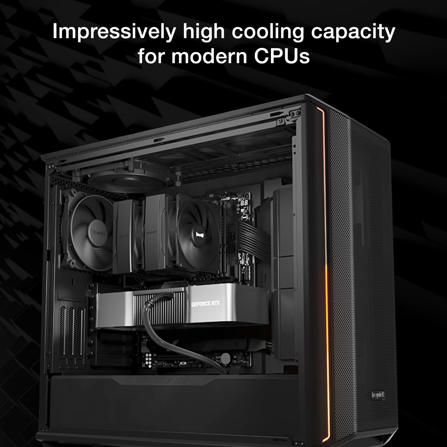 be quiet! Pure Rock Pro 3 Silver CPU Air Cooler | 6 High Performance 6mm Heat Pipes with HDT Technology | 120mm Quiet PWM Fan | AMD:AM4 AM5/Intel LGA 1700/1150/1151/1200 | Silver | BK041