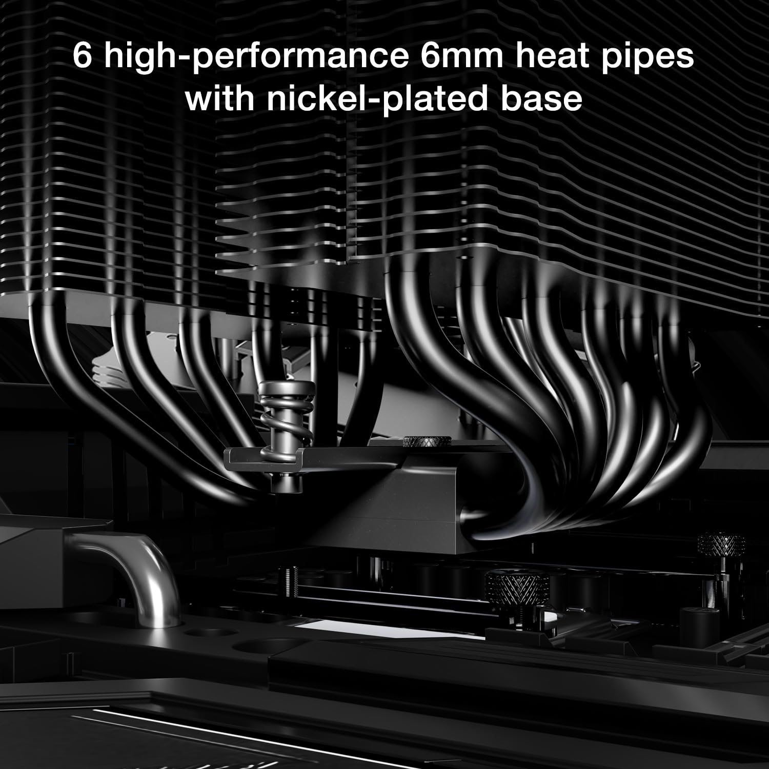 be quiet! Pure Rock Pro 3 Silver CPU Air Cooler | 6 High Performance 6mm Heat Pipes with HDT Technology | 120mm Quiet PWM Fan | AMD:AM4 AM5/Intel LGA 1700/1150/1151/1200 | Silver | BK041