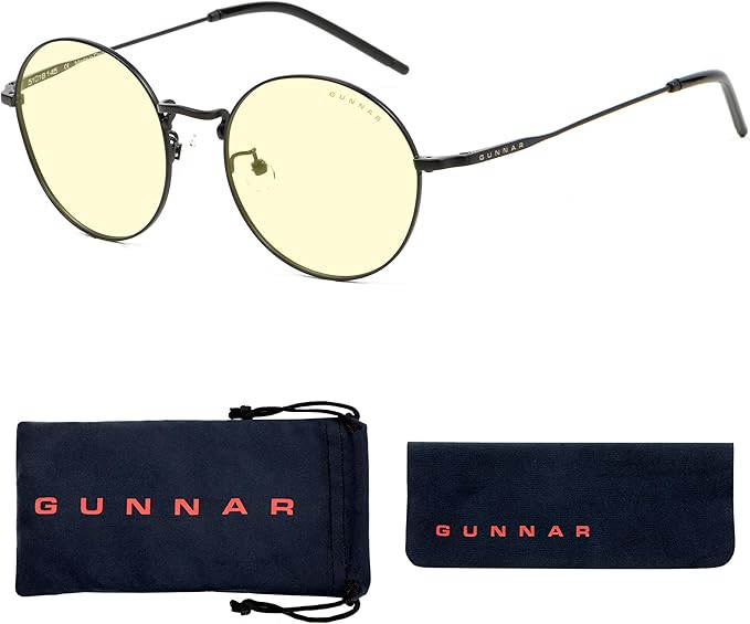 GUNNAR - Premium Gaming & Computer Blue Light Blocking Glasses for Men & Women - Digital Eye Strain Protection - Ellipse