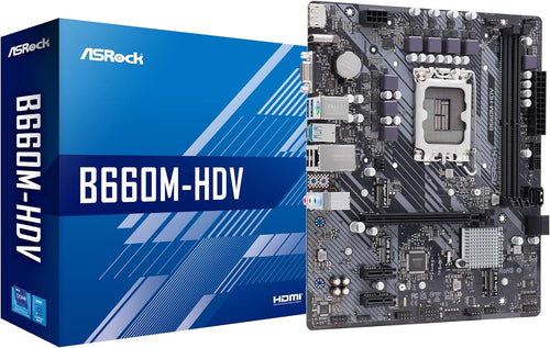 ASRock B660M MicroATX Motherboard B660M-HDV Intel B660 Series CPU (LGA1700) Compatible