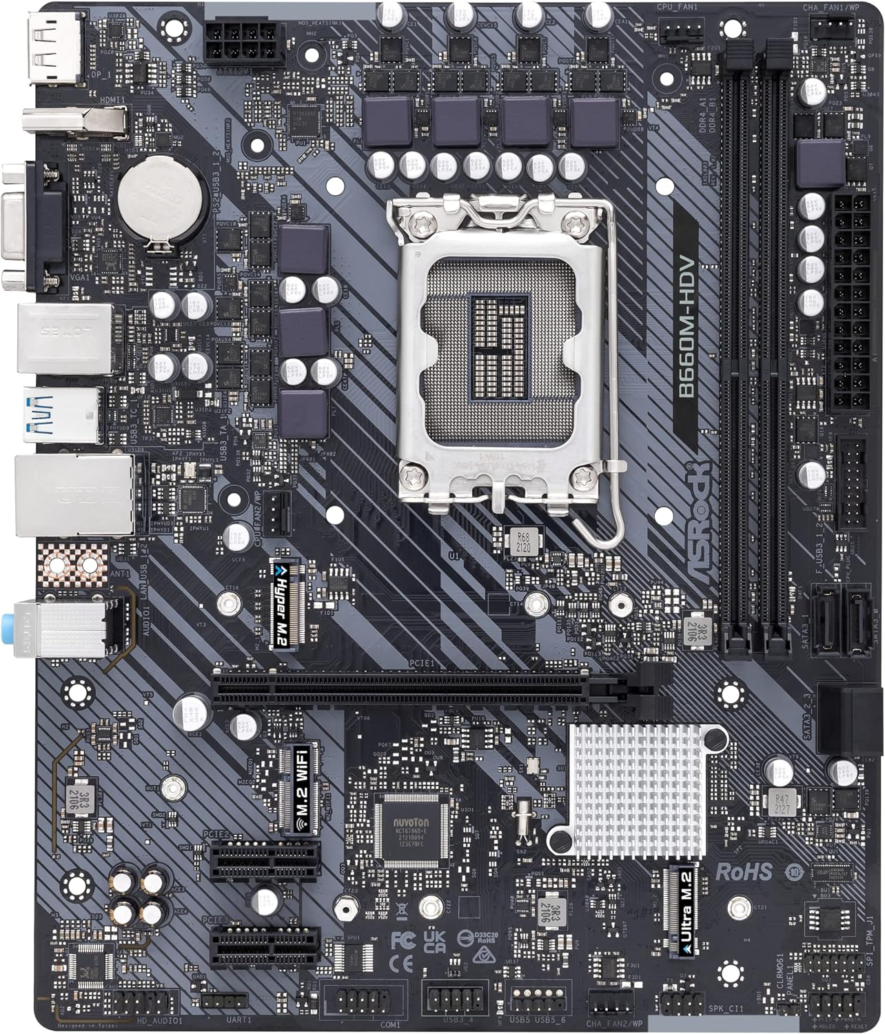 【動作OK】ASRock B660M-HDV ＆ 500W電源（WiFi増設済） ASRock B660M MicroATX Motherboard B660M-HDV – Signature Mart Direct